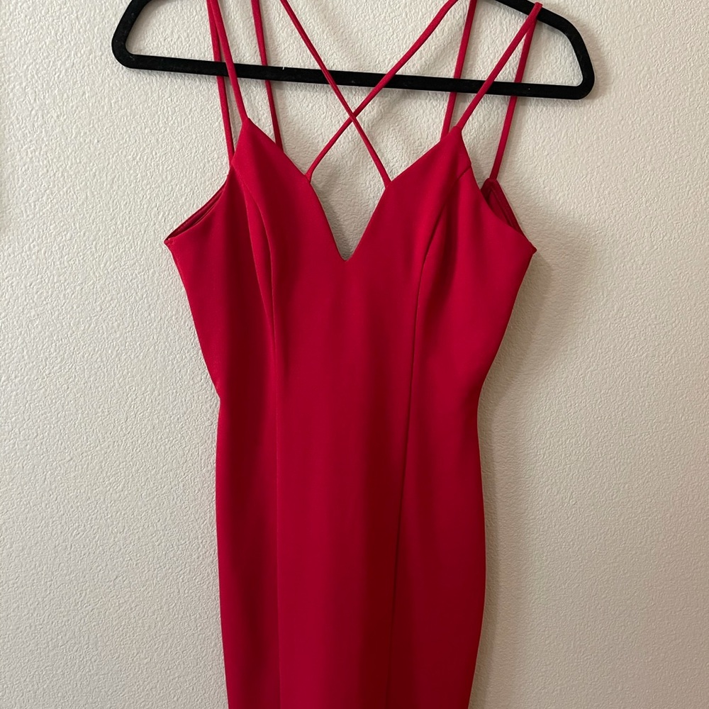 Short red dress- tight NWT